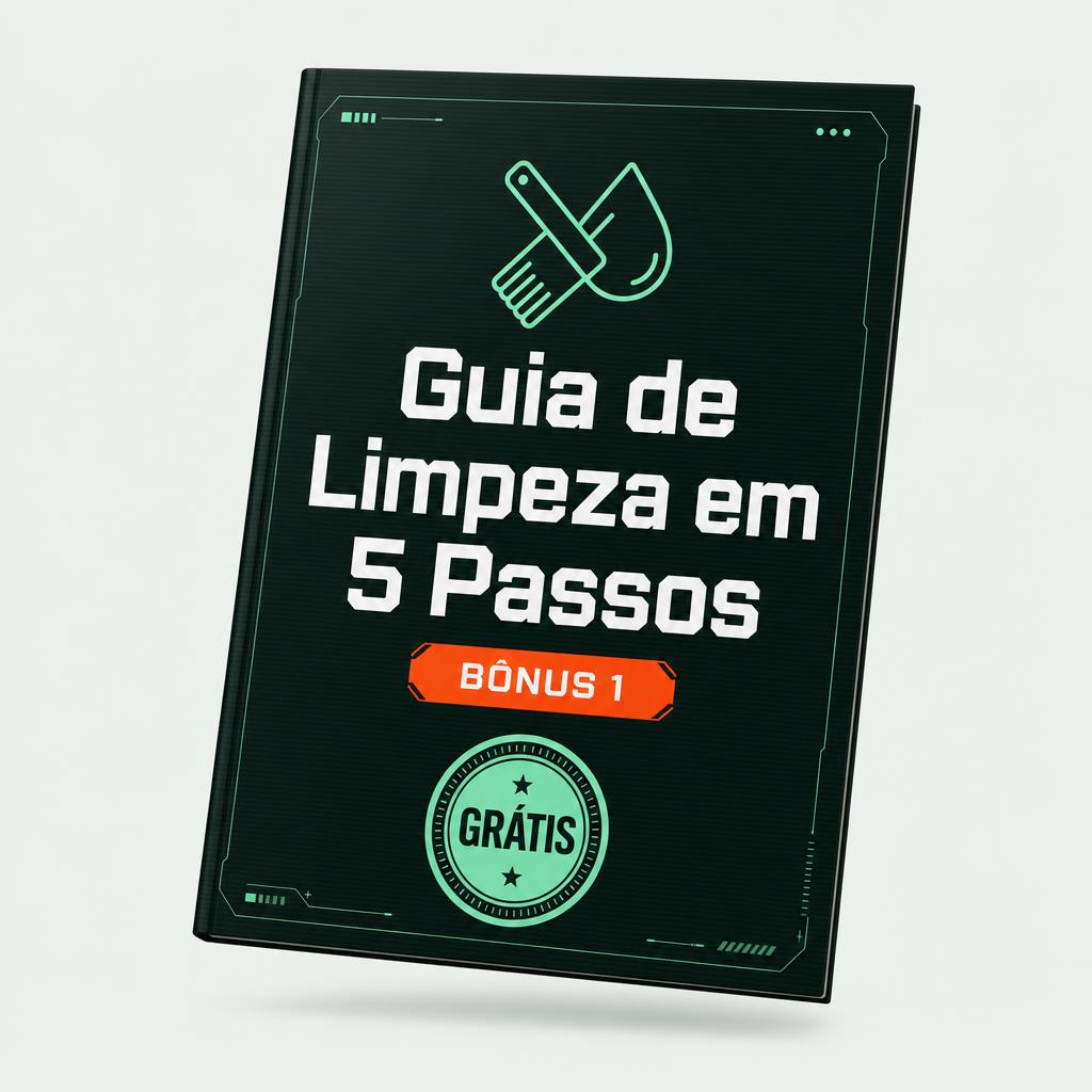 Capa do bônus: Guia de Limpeza em 5 Passos